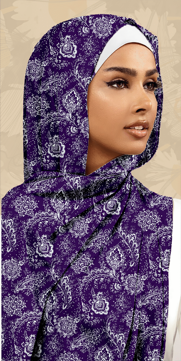 Vual İpek Şal Paisley Desen