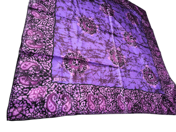 Batik Desenli Vual İpek Eşarp - Görsel 7