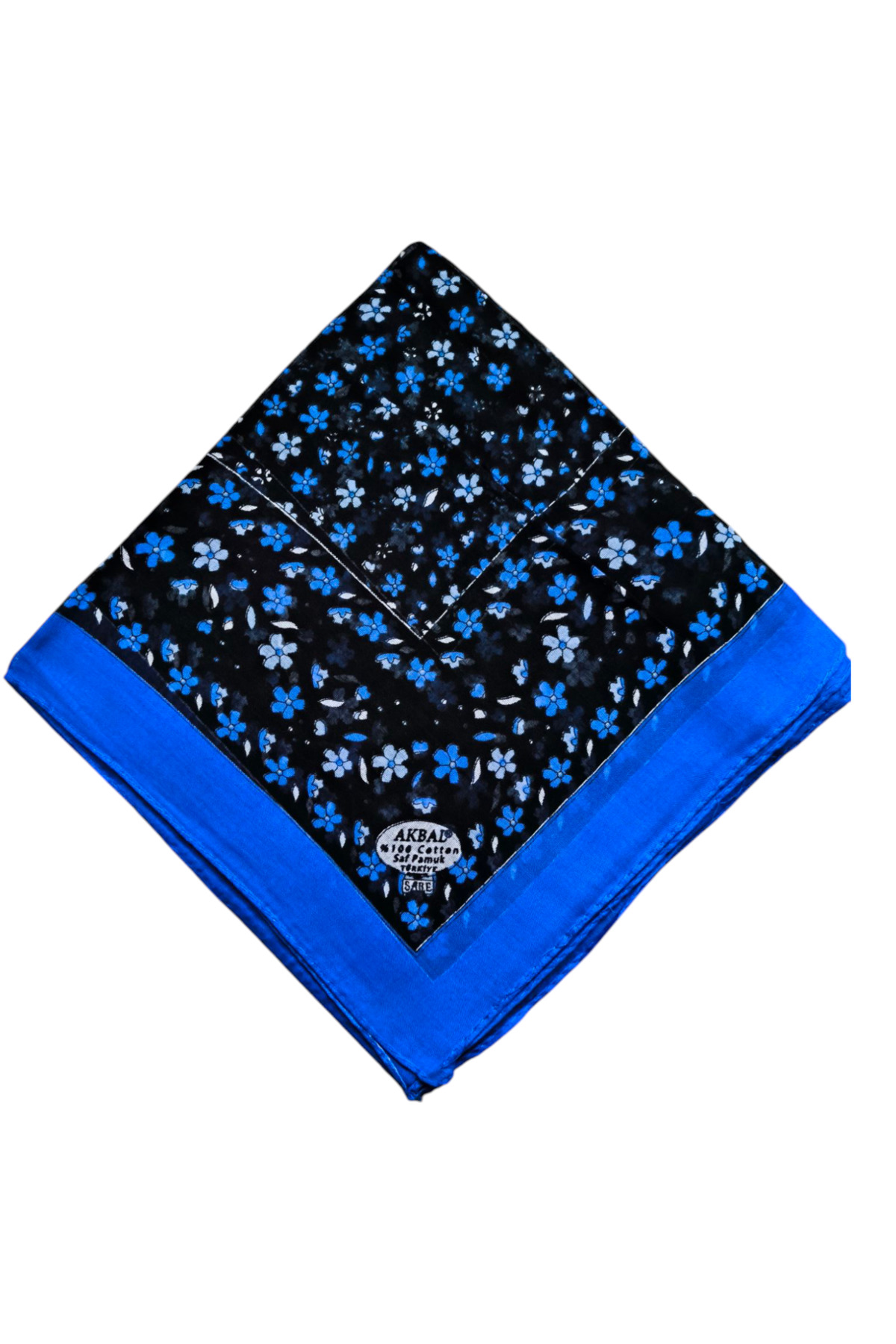 %100 pamuk İpek Eşarp Kenar Püsküllü 110 cm