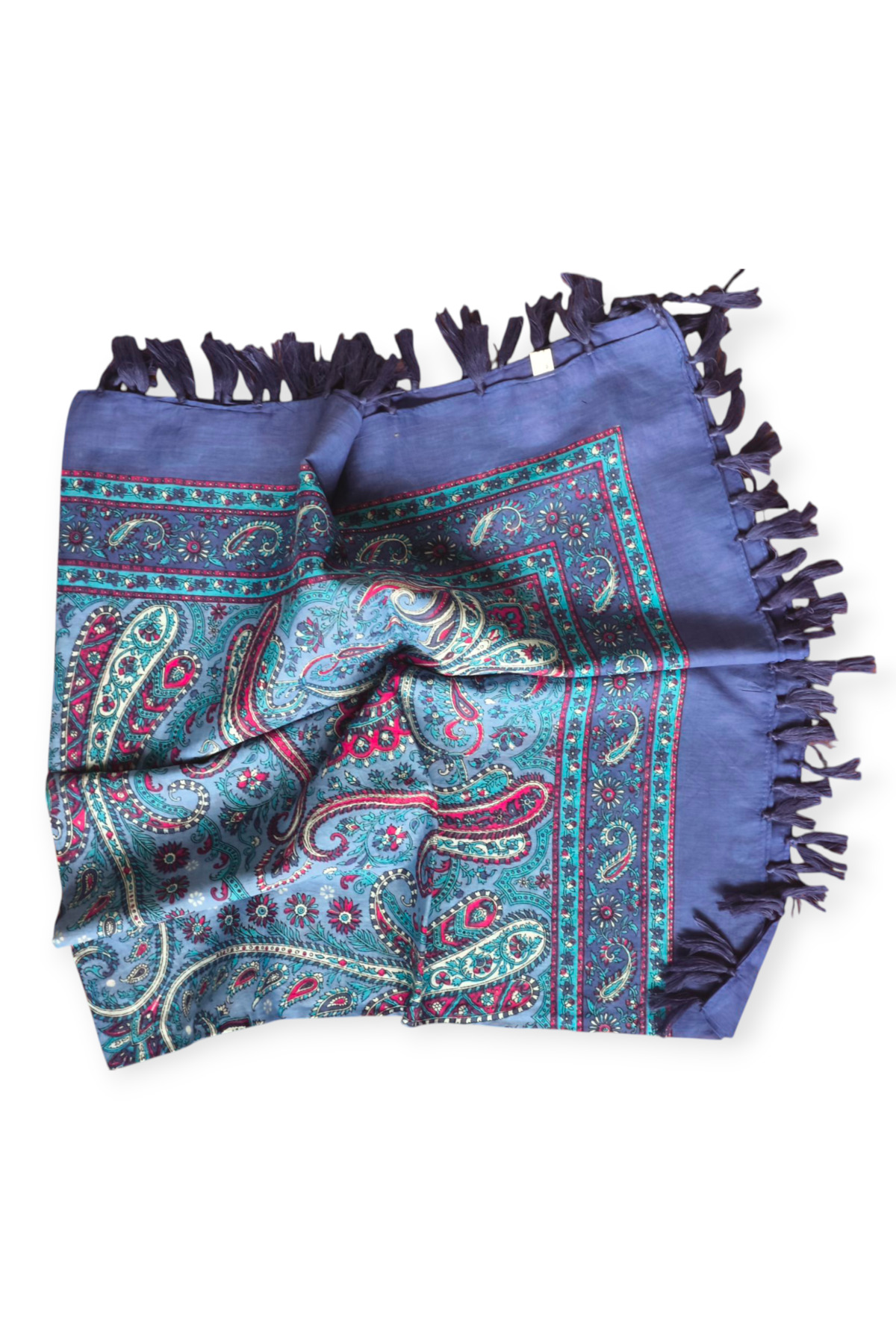 %100 Pamuk Hint İpek Eşarp - Görsel 2