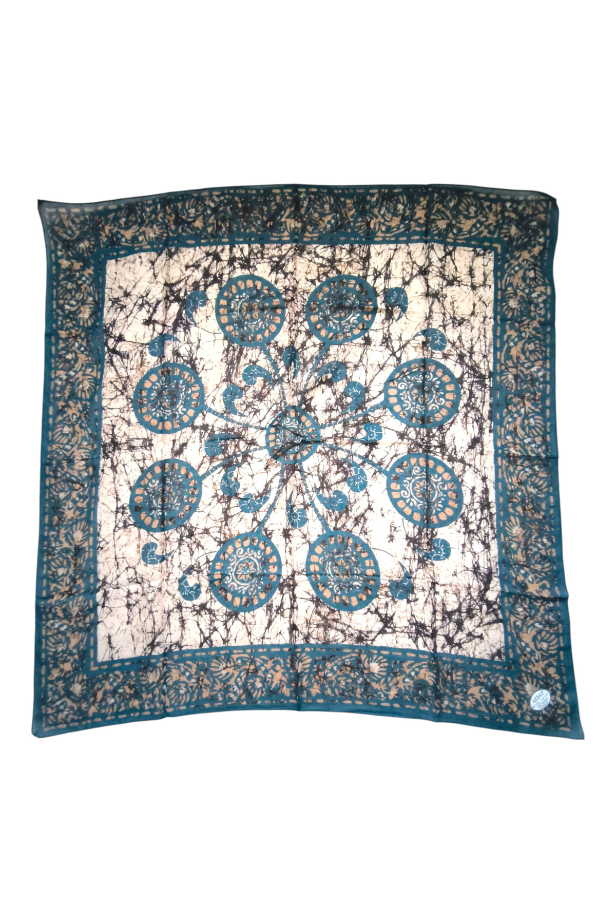 Saf pamuk yazma petrol - Görsel 3