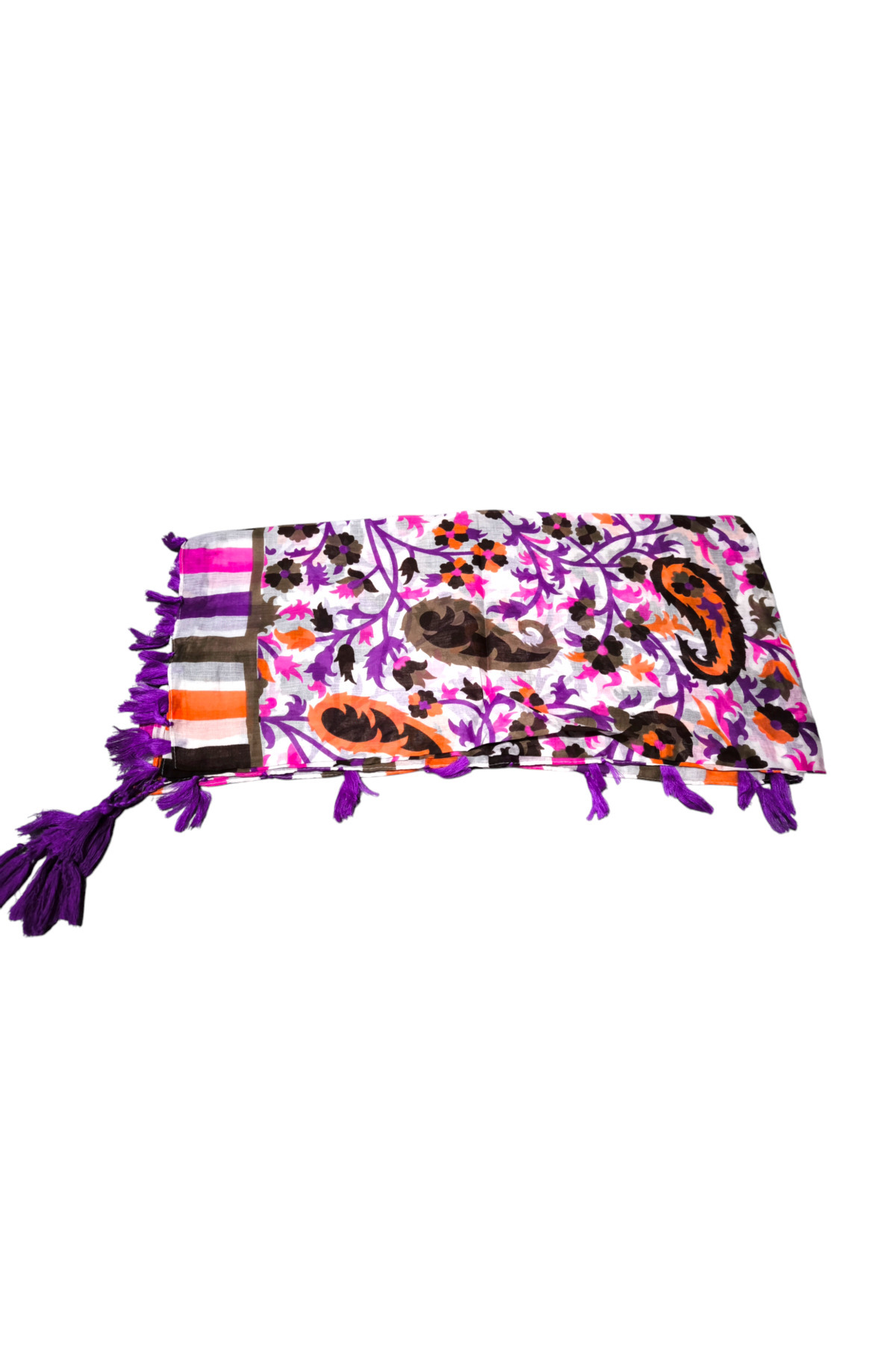 Hint İpek Eşarp Püsküllü - Görsel 4