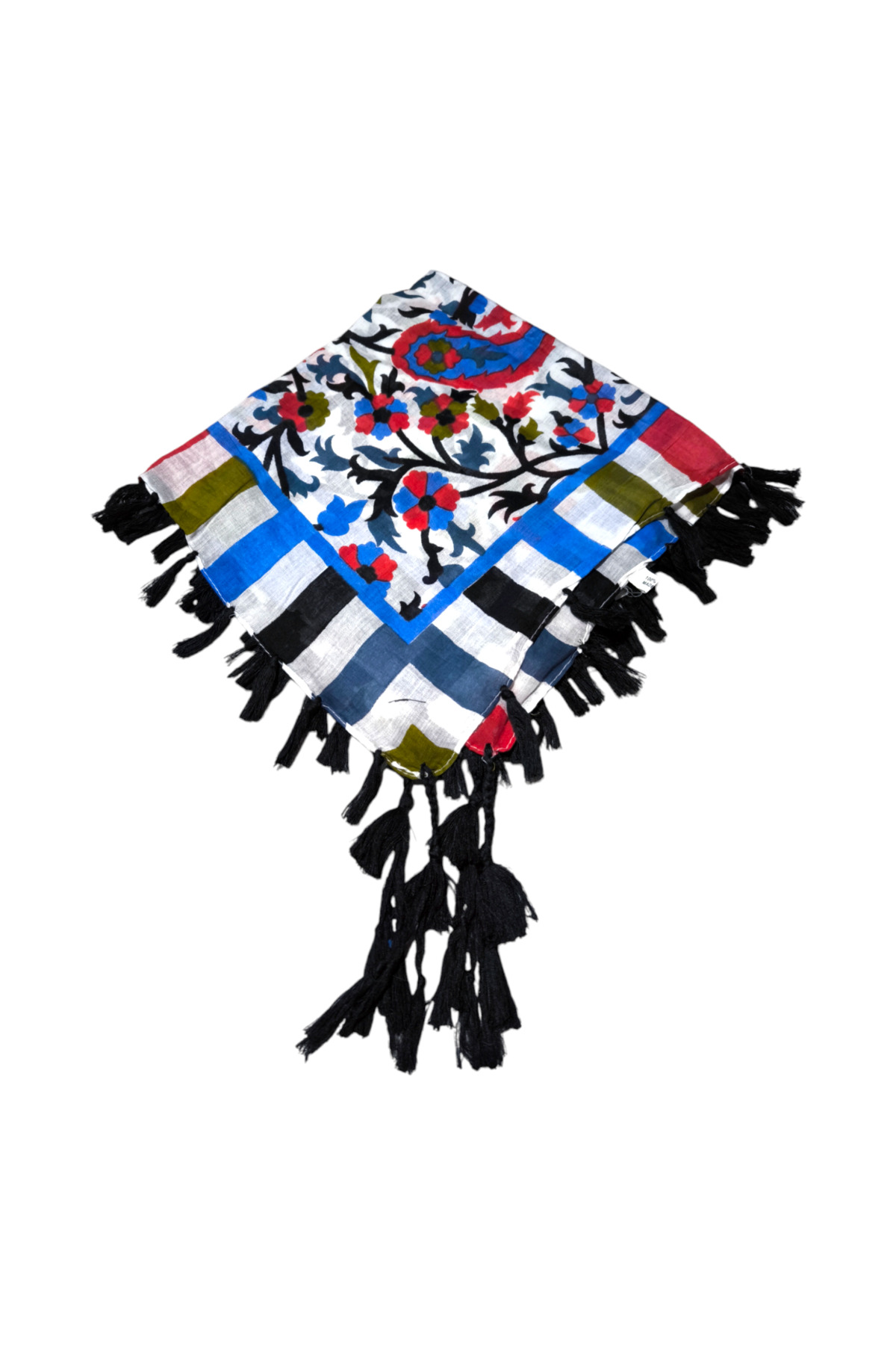 Hint İpek Eşarp Mavili - Görsel 2