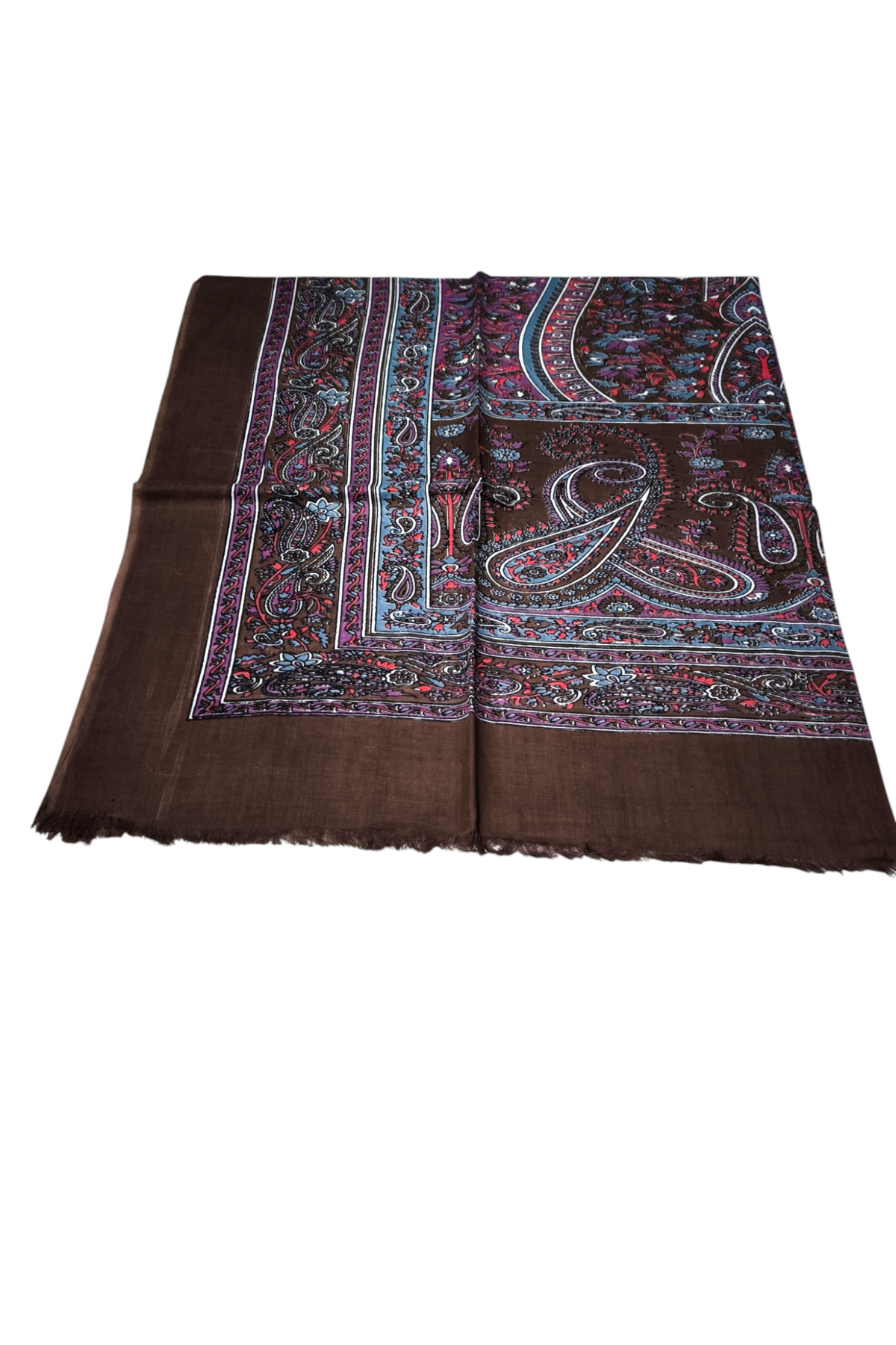 Hin İpek Şal Kahve - Görsel 3