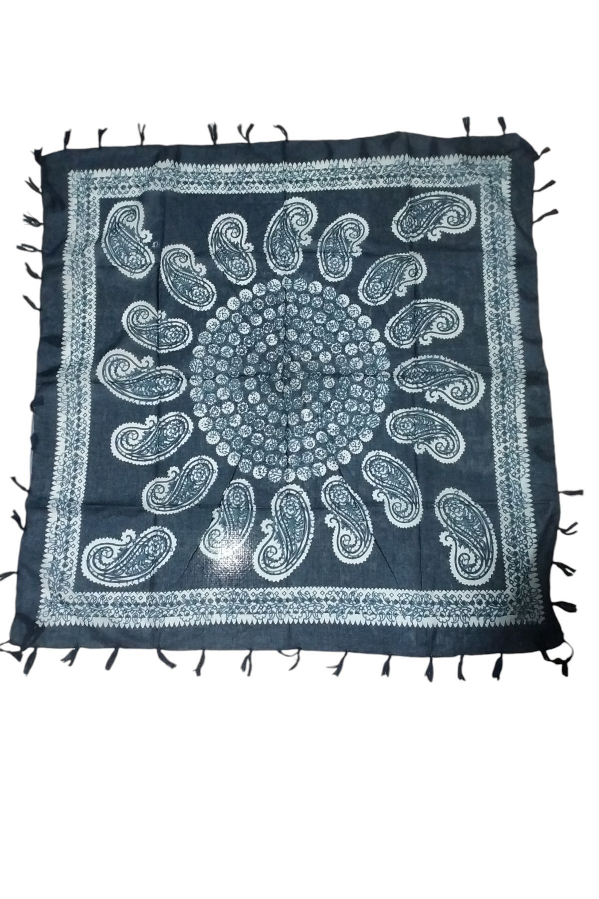 Hint İpek Eşarp Püsküllü - Görsel 2