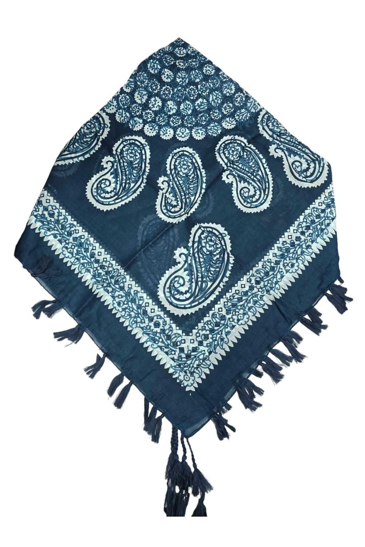 Hint İpek Eşarp Püsküllü - Görsel 4