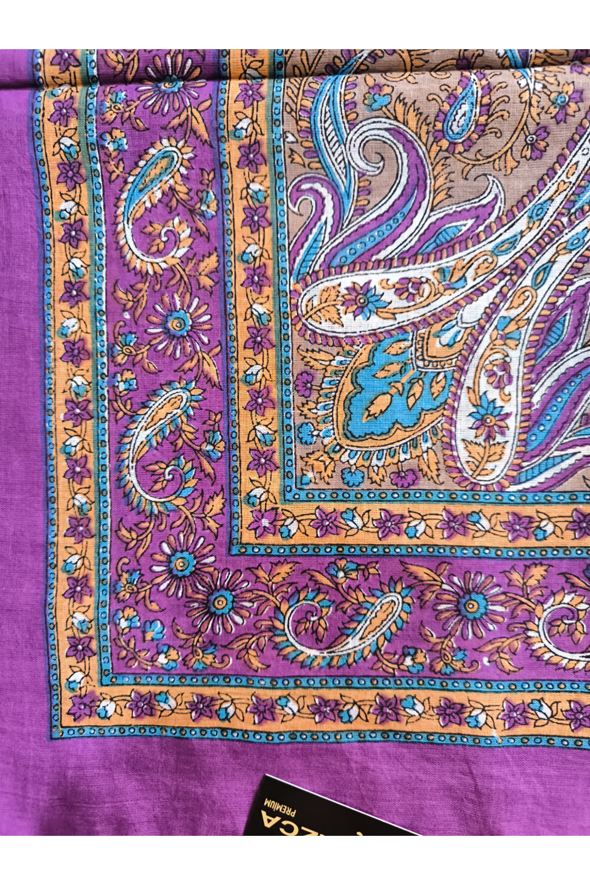 %100 Pamuk Hint Eşarp - Görsel 6