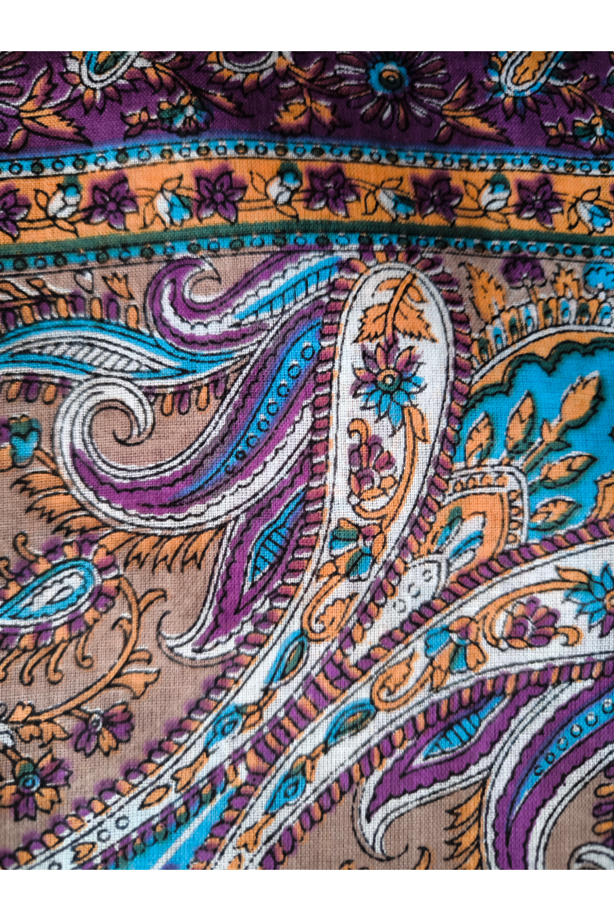 %100 Pamuk Hint Eşarp - Görsel 7