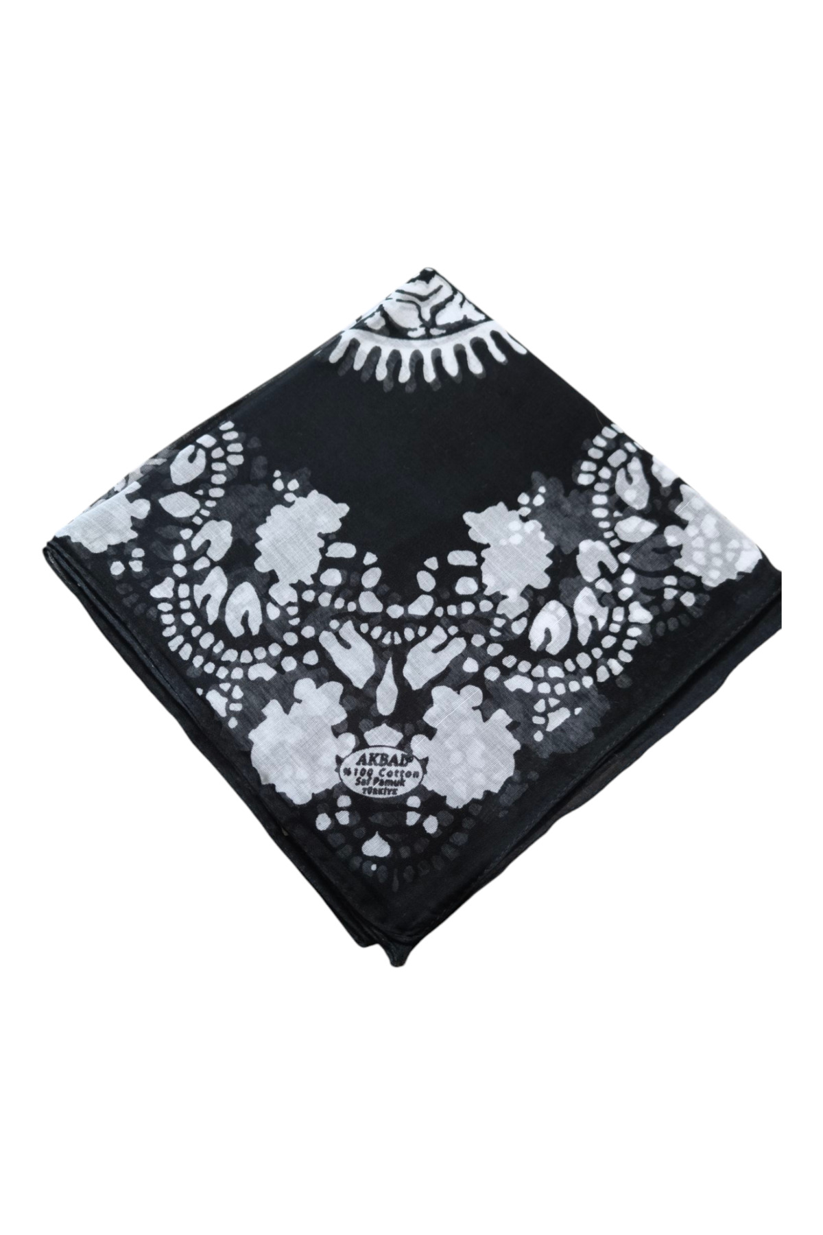 %100 Saf Pamuk İpek Yazma - Görsel 3