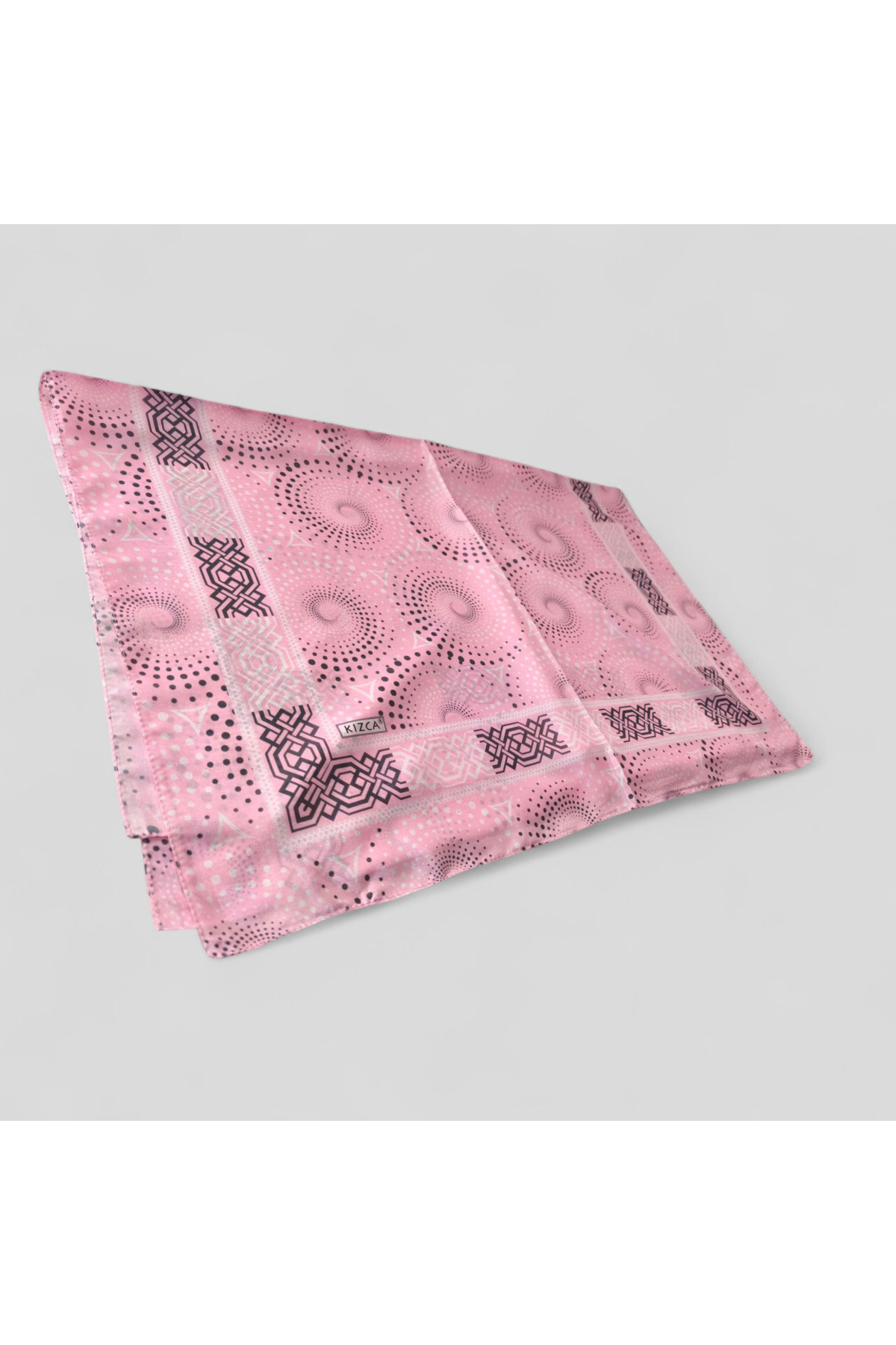 Vual İpek Şal Geometrik Puan Desenli - Görsel 4