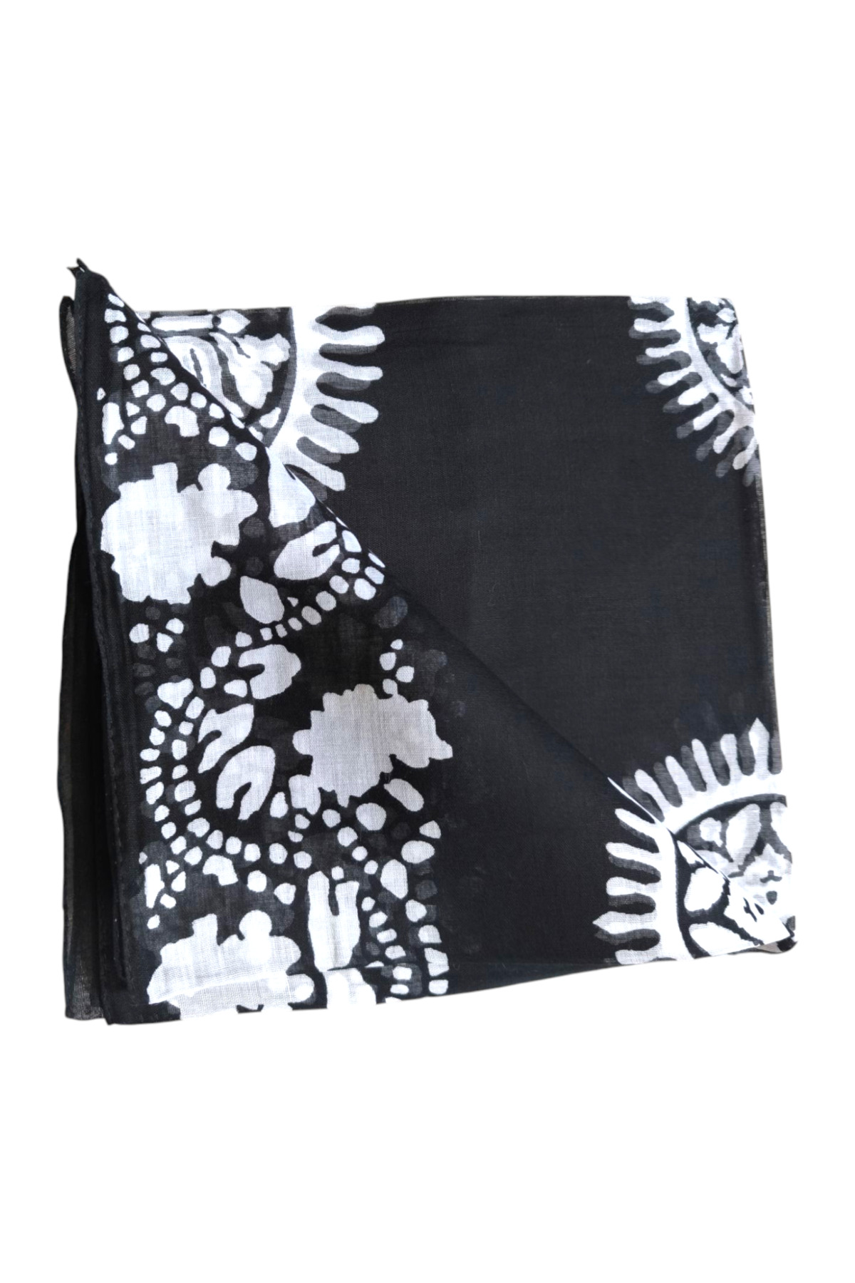 %100 Saf Pamuk İpek Yazma - Görsel 4