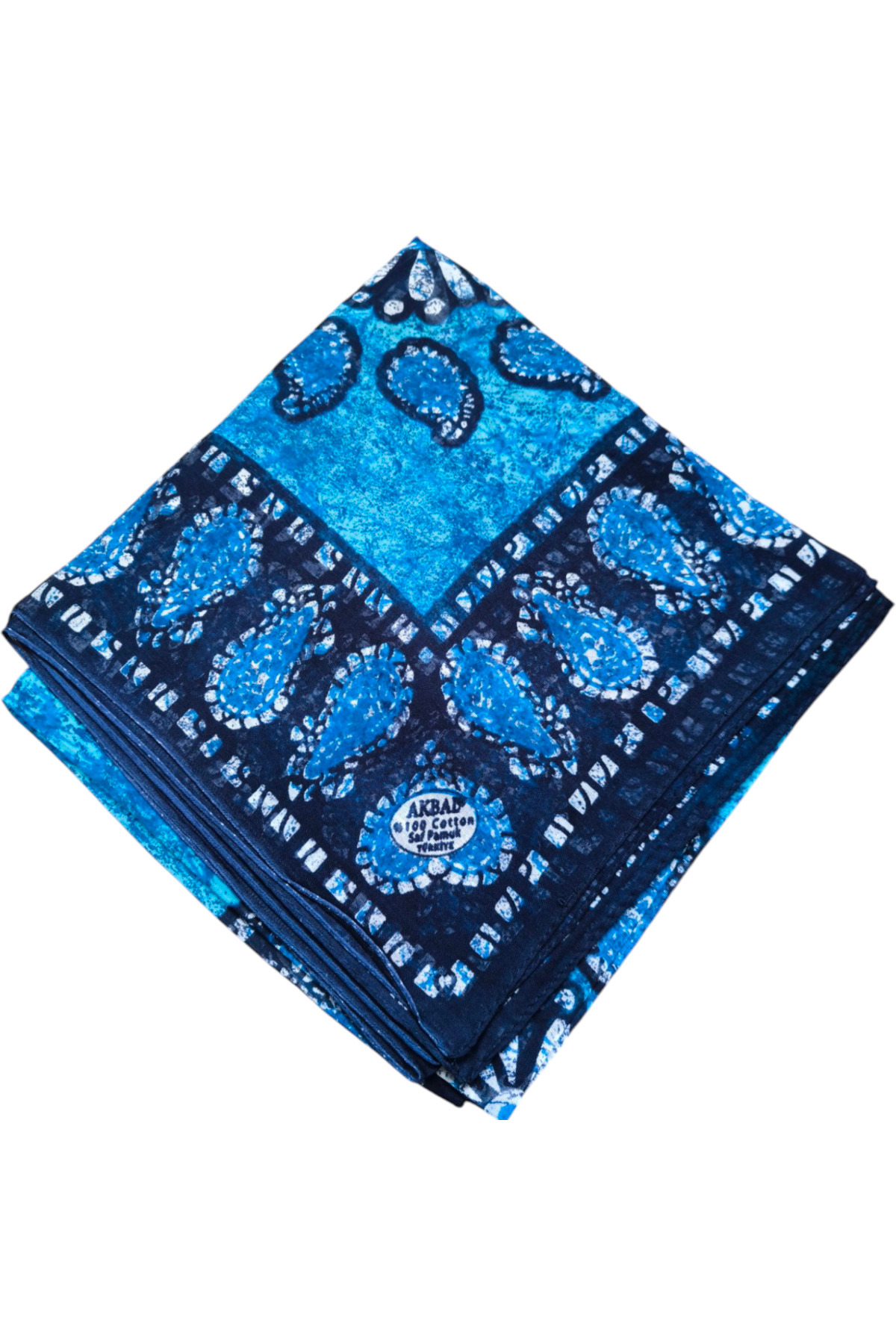 Saf Pamuk Yazma Mavili - Görsel 2