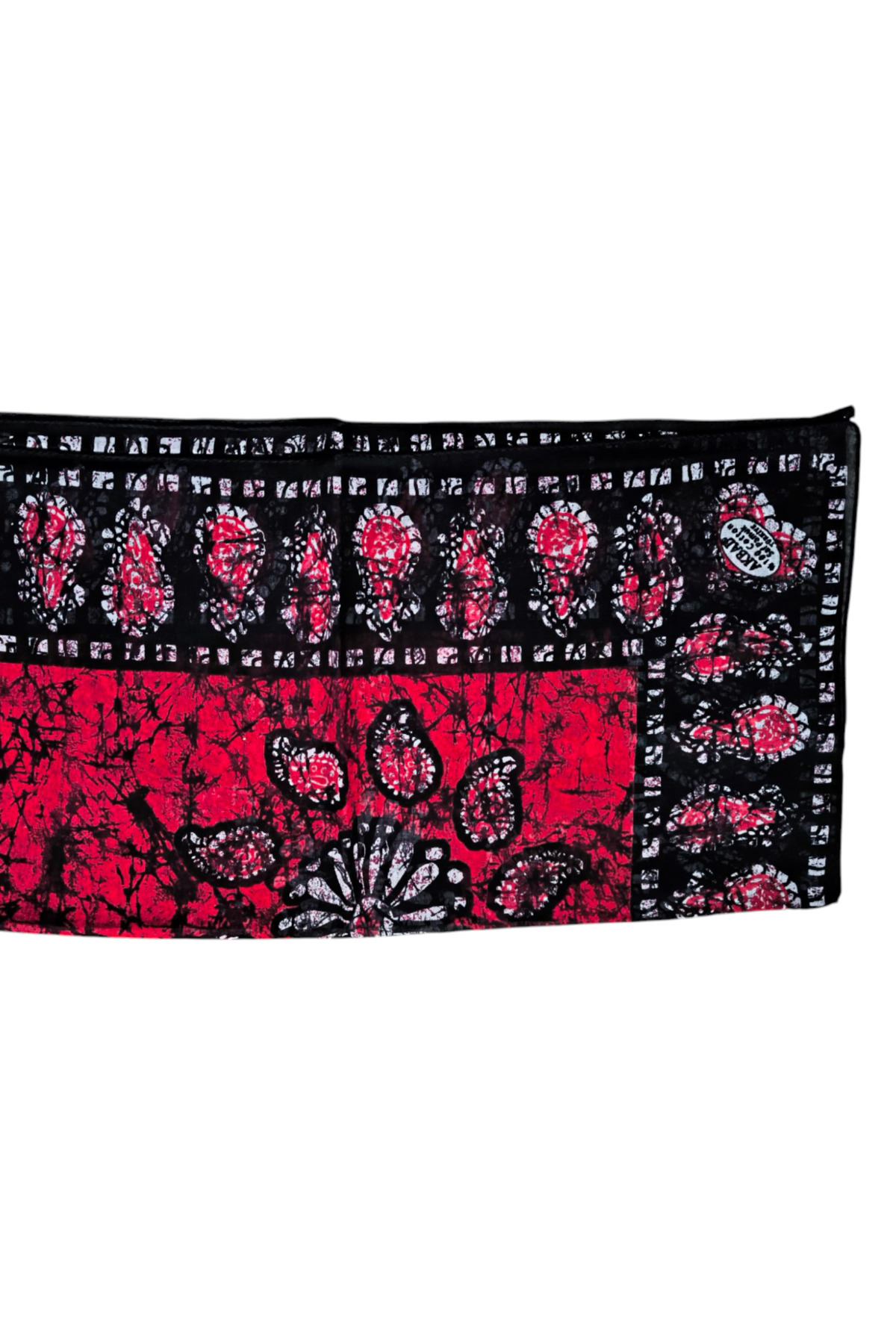 %100 Pamuk Yazma Kırmızı - Görsel 5