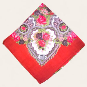 %100 Pamuk Kiremit Renkli Yazma