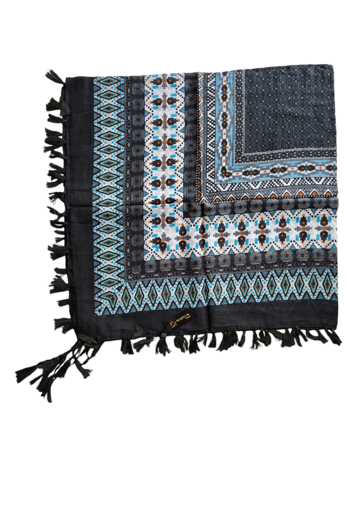 %100 Pamuk Hint Eşarp - Görsel 2