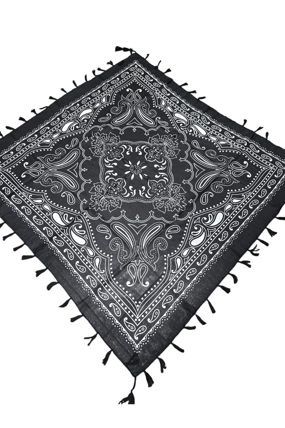 Etnik Desenli Hint Eşarp - Görsel 2