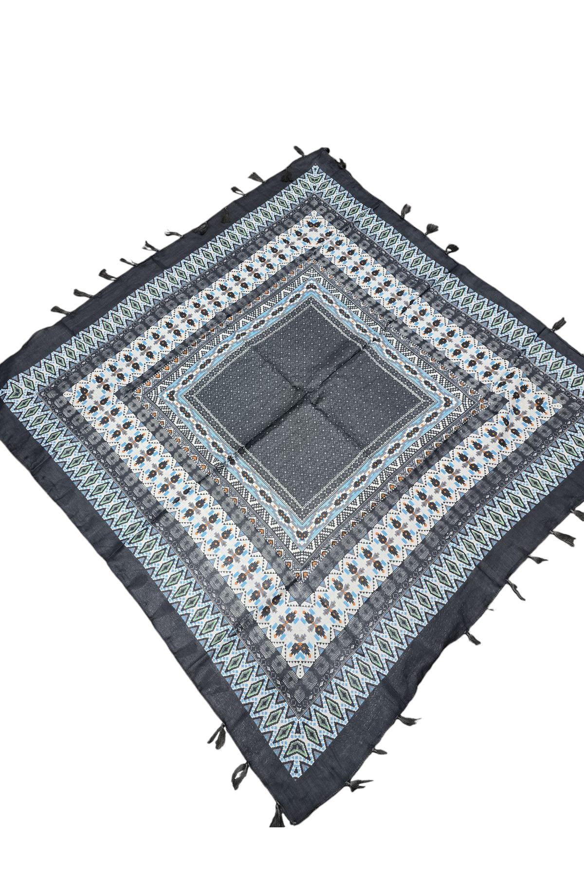 %100 Pamuk Hint Eşarp - Görsel 3