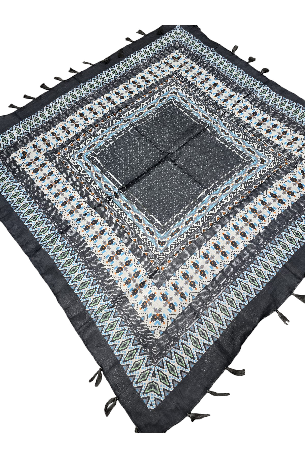 %100 Pamuk Hint Eşarp - Görsel 4