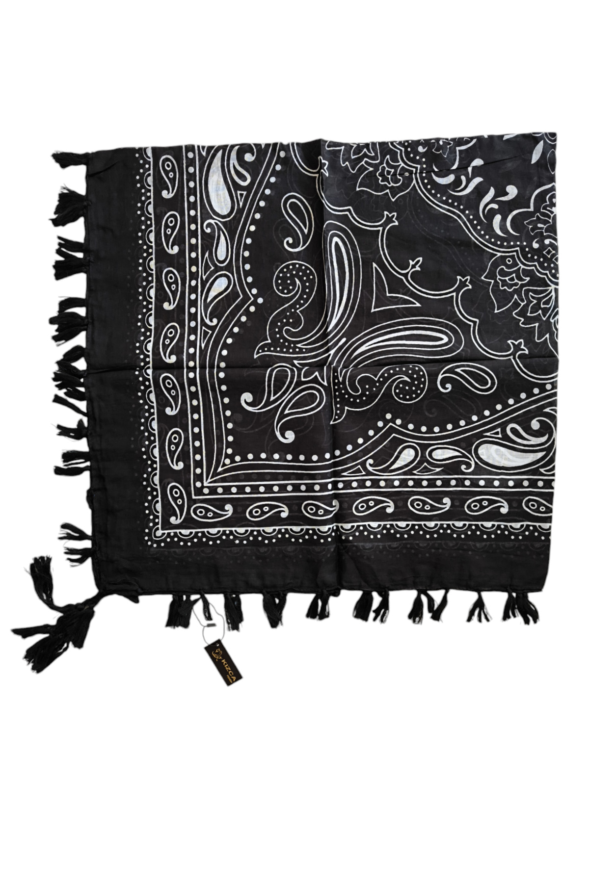 Etnik Desenli Hint Eşarp - Görsel 4