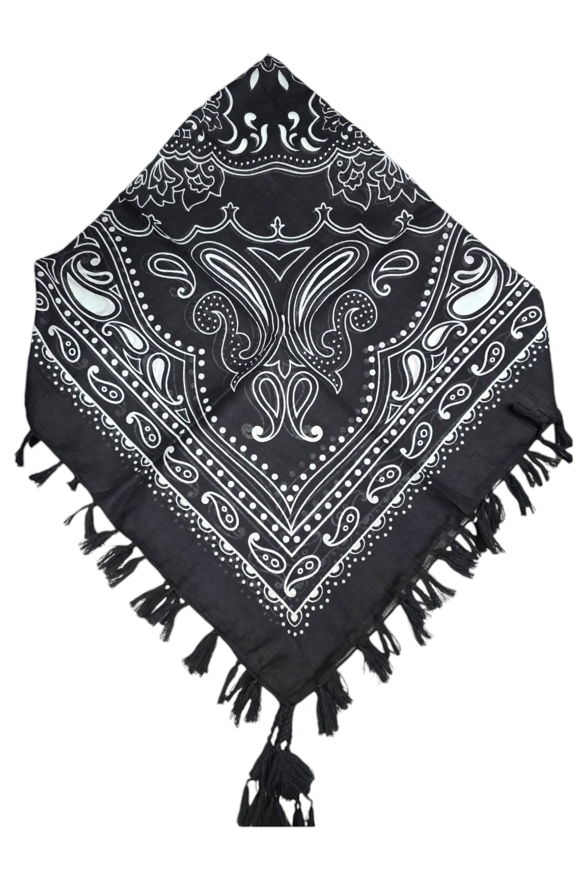 Etnik Desenli Hint Eşarp - Görsel 6