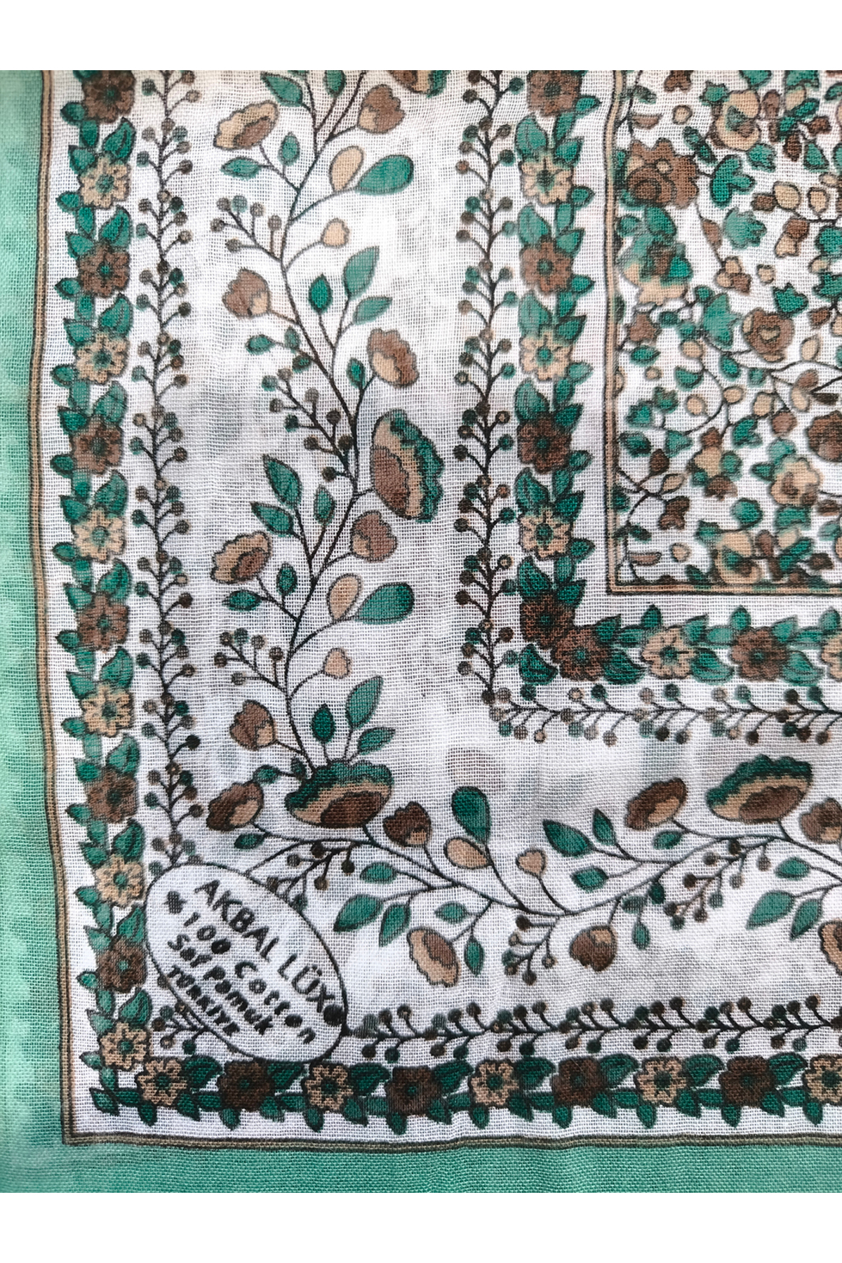 Çıtır Çiçekli %100 Pamuk Yazma - Görsel 5