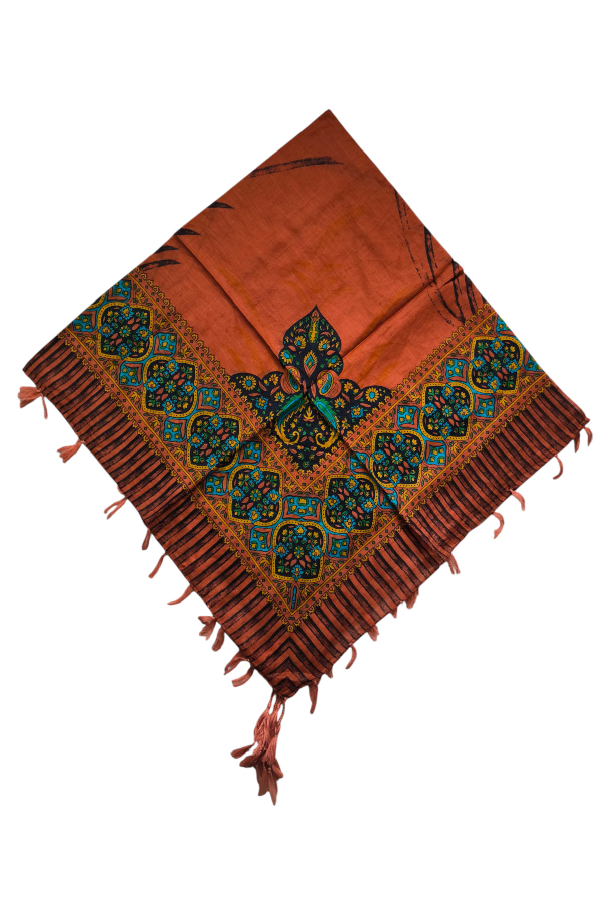 Hint İpek eşarp kızıl 110 luk