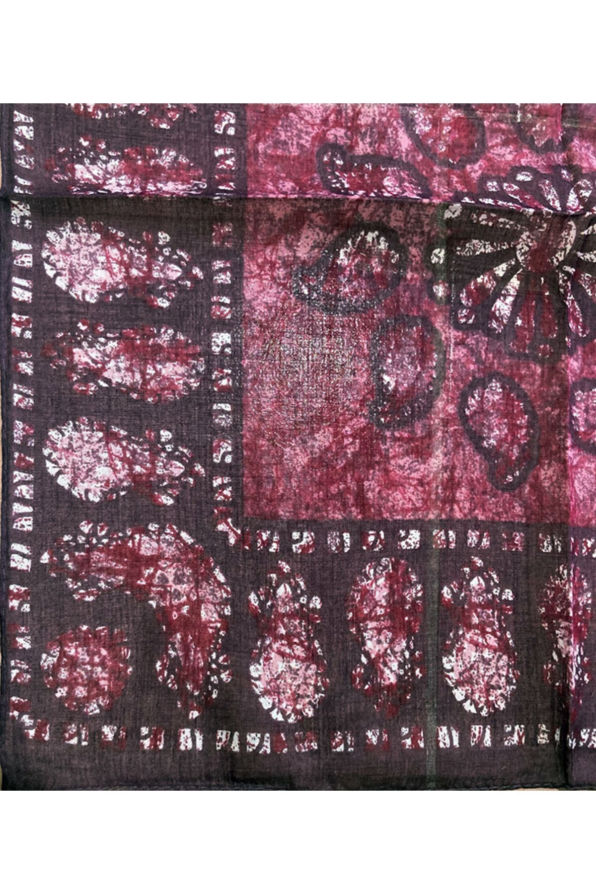 Hint İpek Eşarp pembe - Görsel 2