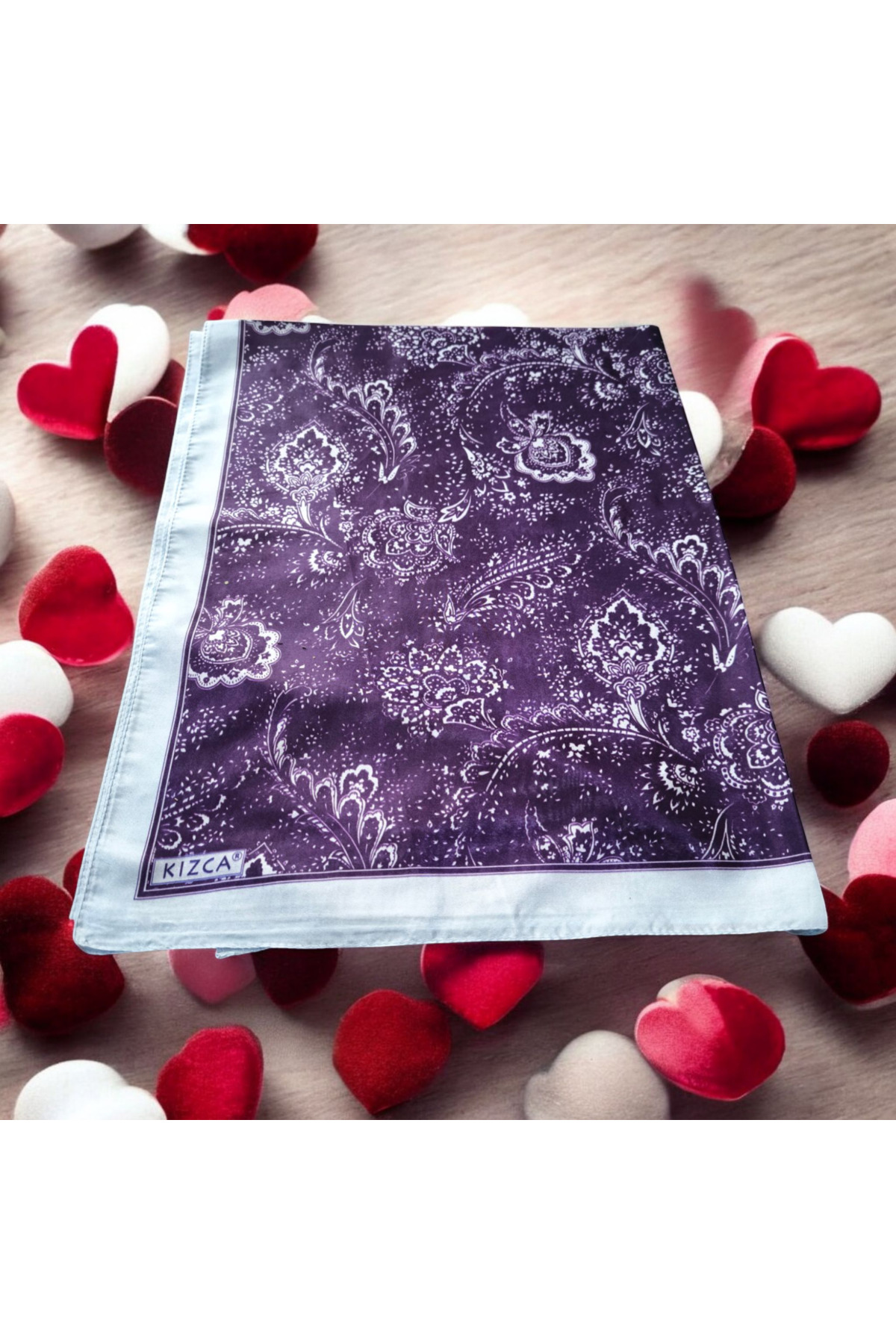 Vual İpek Şal Retro Motifler - Görsel 3