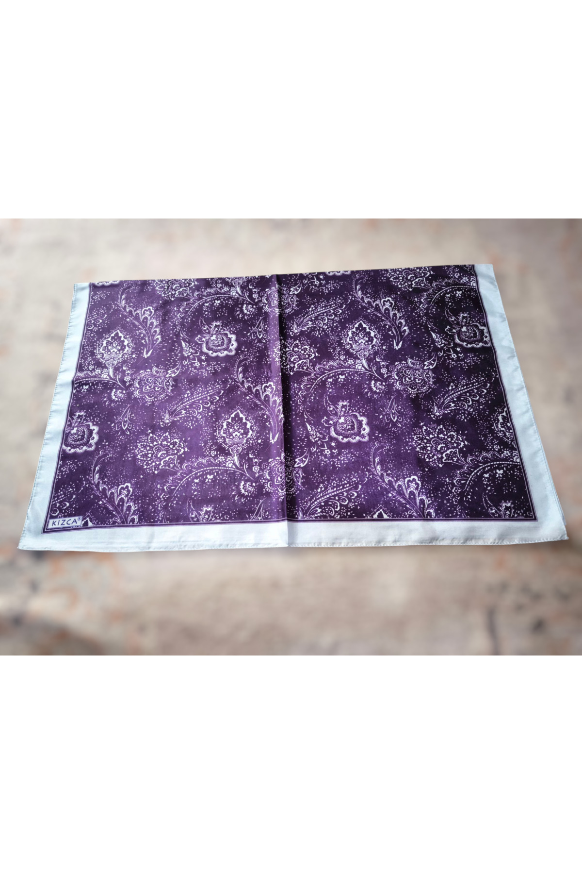 Vual İpek Şal Retro Motifler - Görsel 5