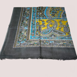 Hin İpek Şal Etnik Antrasit