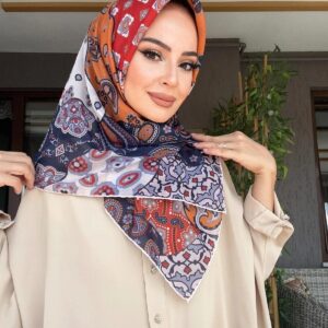 Etnik Desenli Soft Eşarp