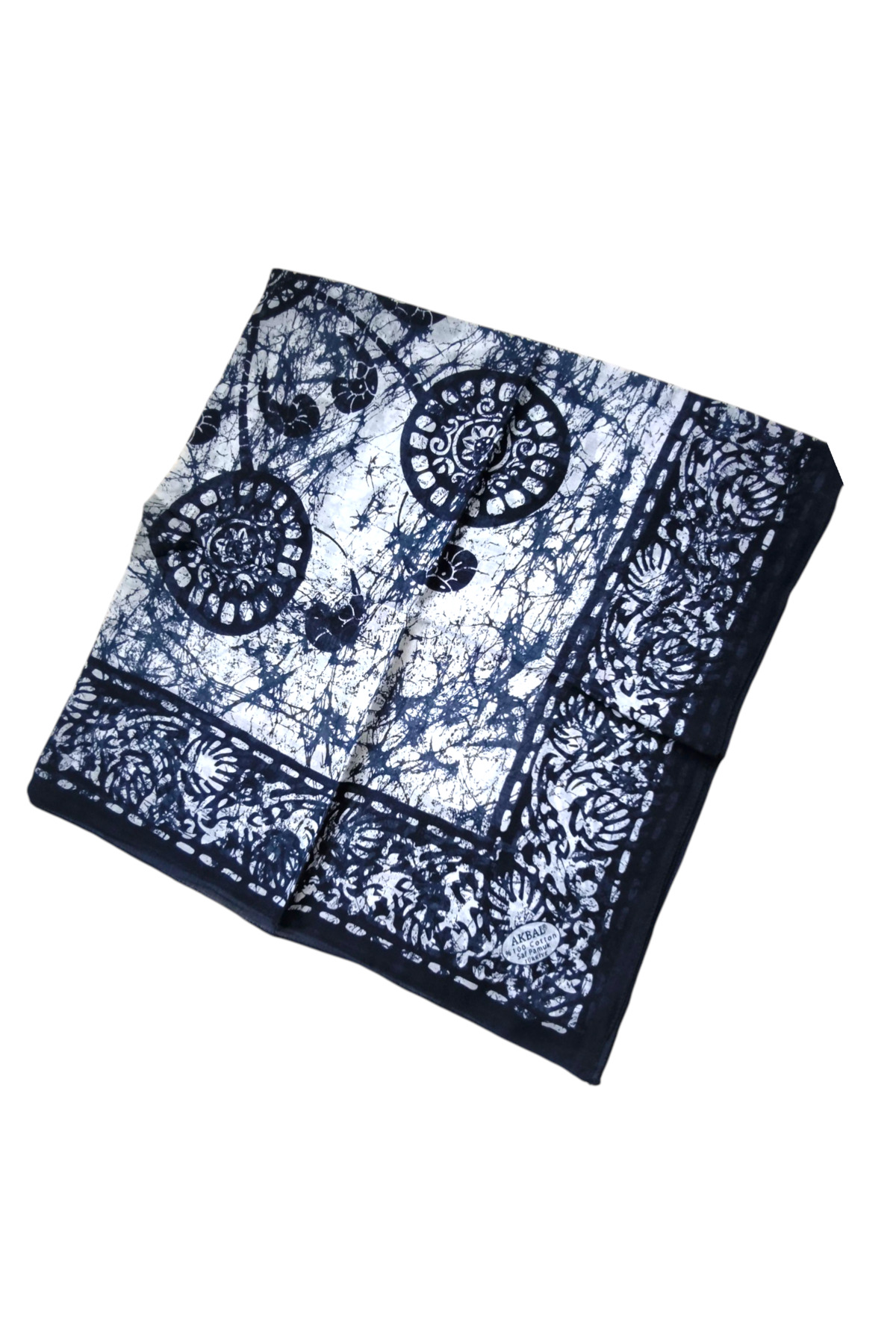 Saf pamuk yazma lacivert - Görsel 2