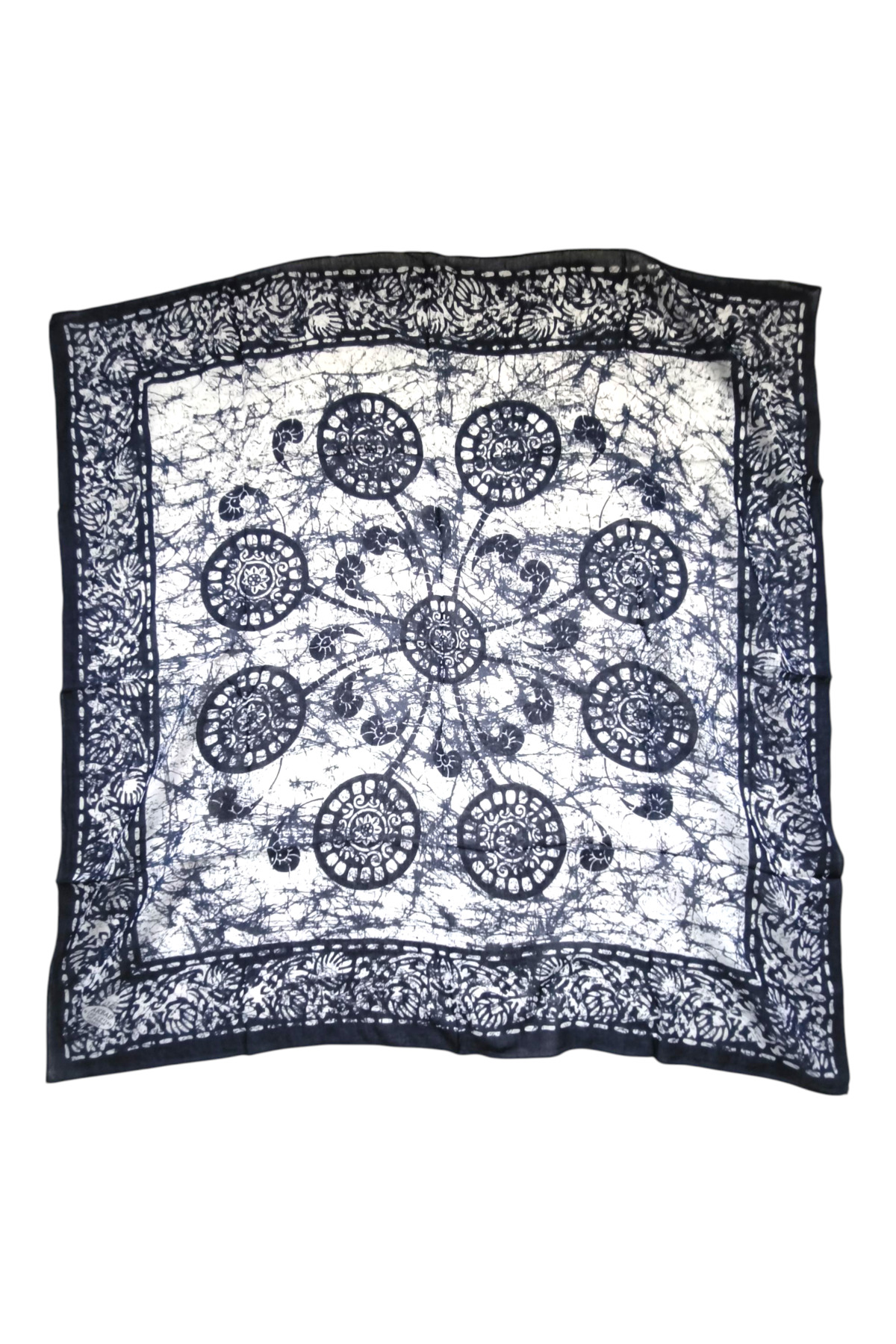 Saf pamuk yazma lacivert - Görsel 3