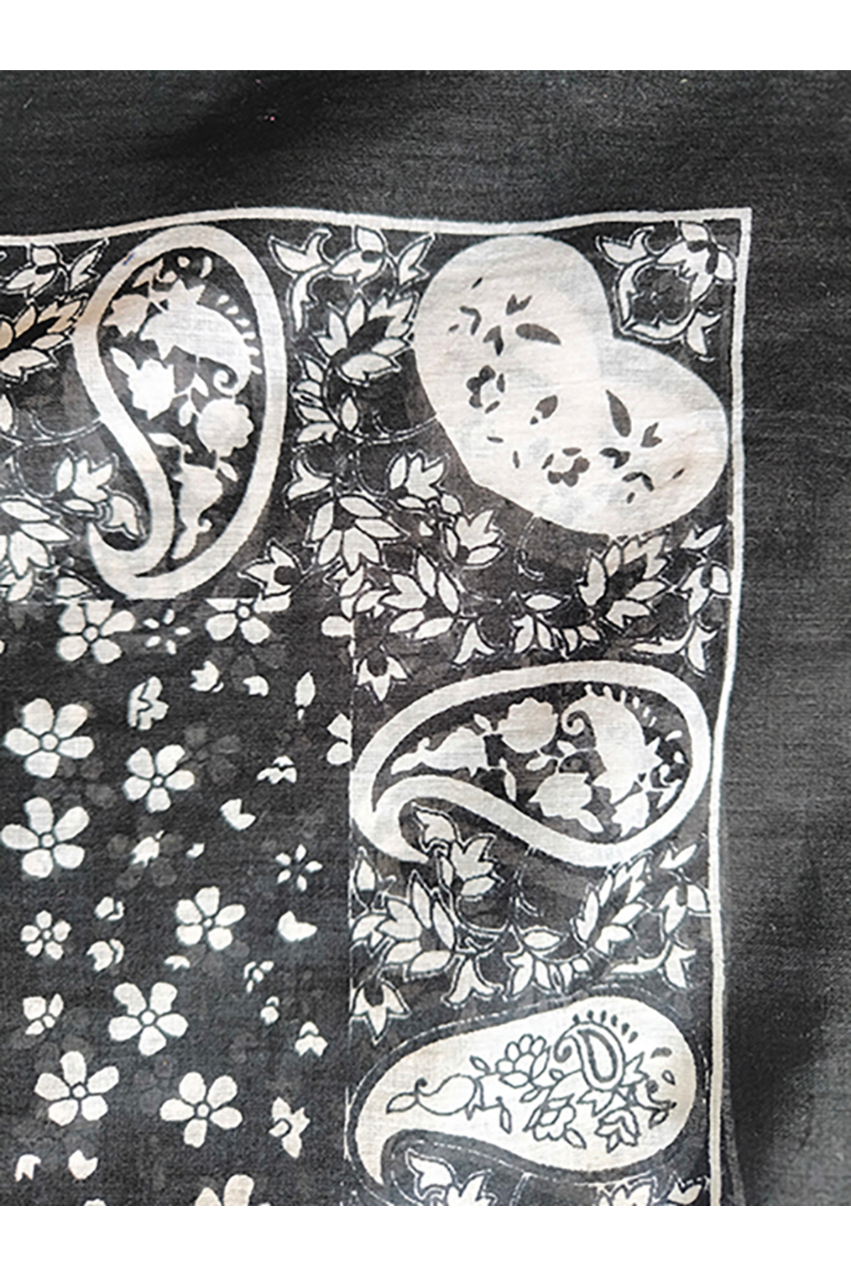 Saf Pamuk İpek Eşarp 110 cm - Görsel 5