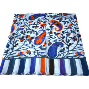 Hint İpek Şal Mavili