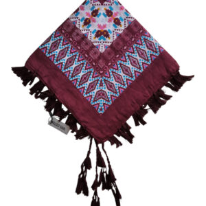 %100 Pamuk Hint Eşarp Püsküllü