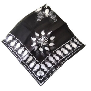 SIYAH BEYAZ PAMUK YAZMA