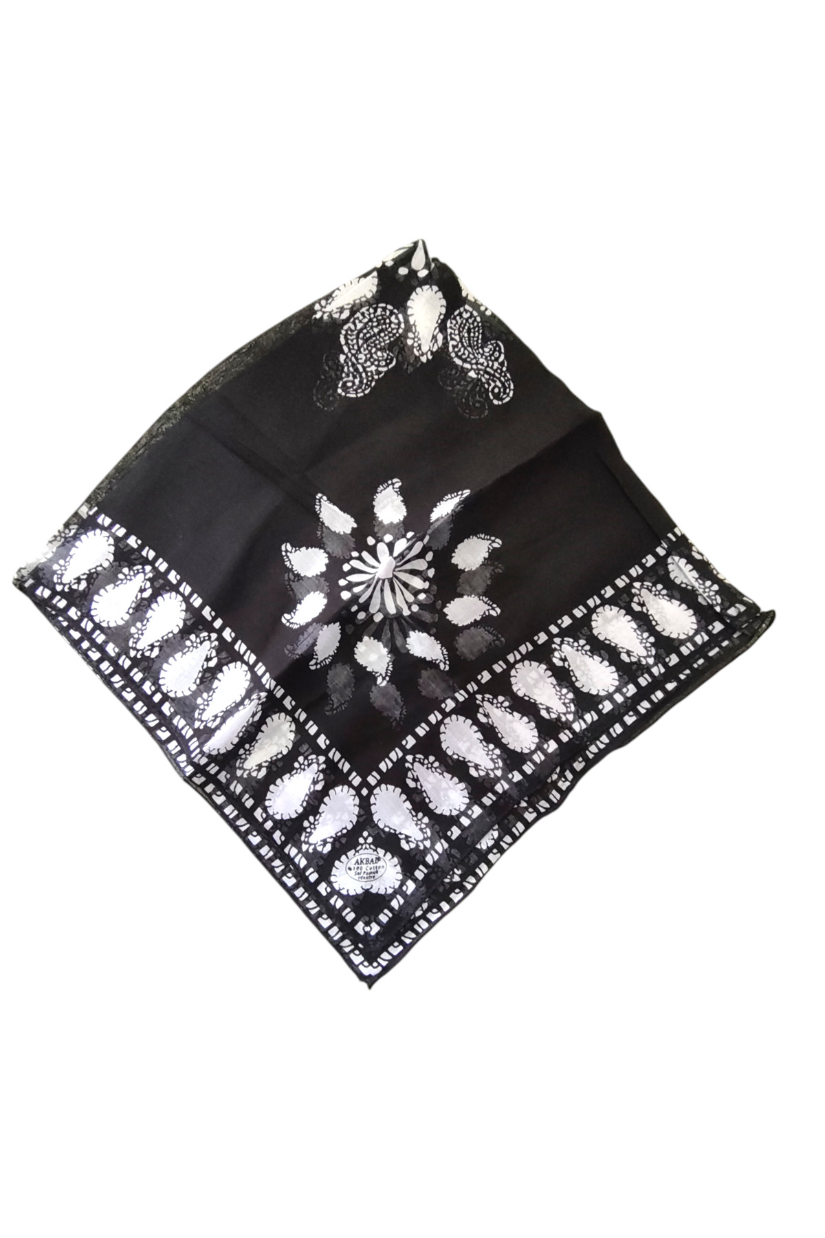 SIYAH BEYAZ PAMUK YAZMA