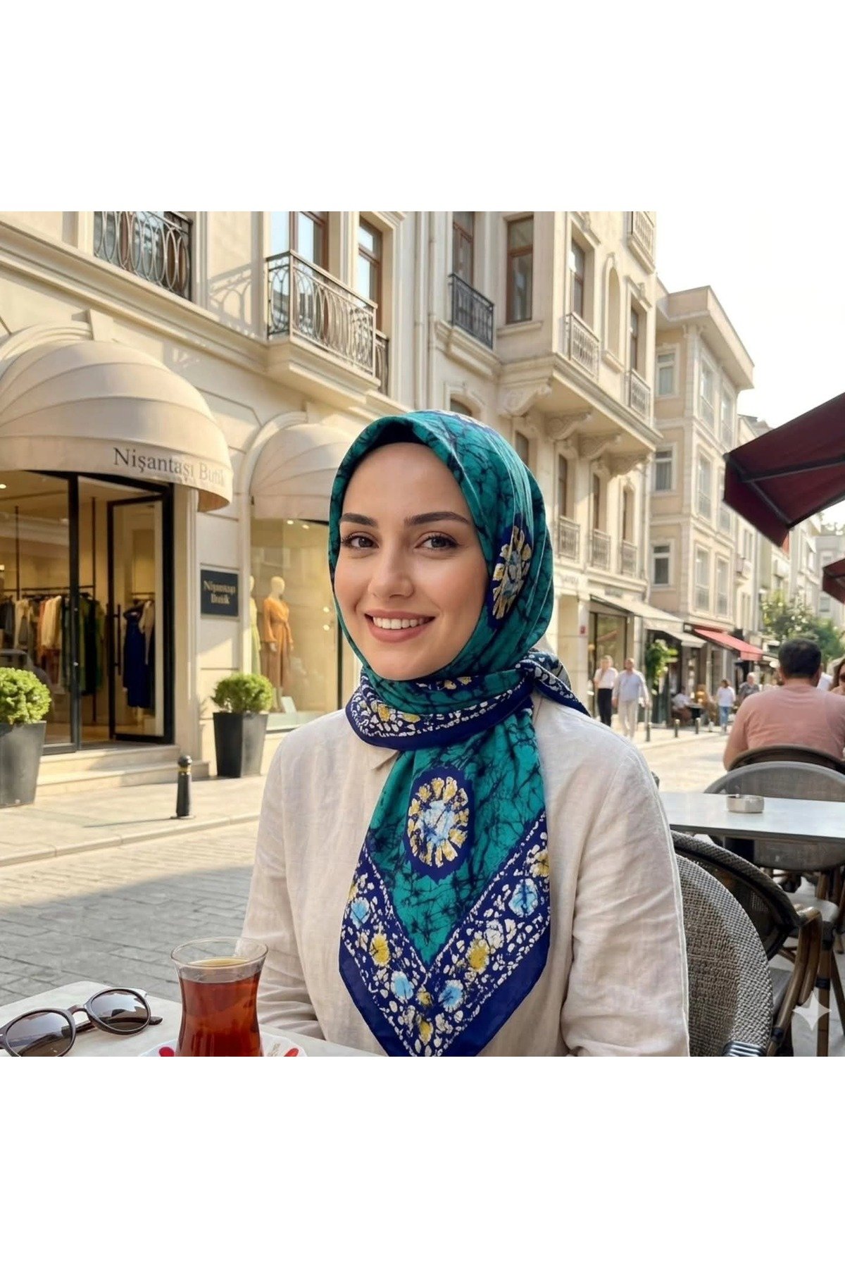 0 SAF PAMUK YAZMA GÜNEŞ DESEN - Görsel 2