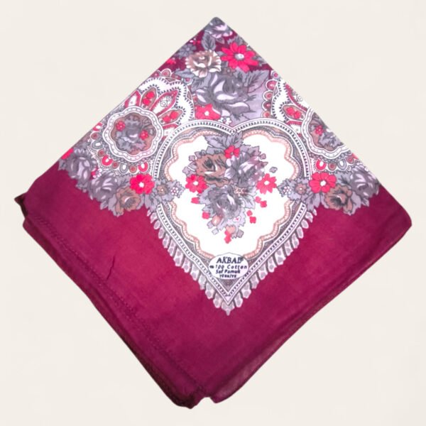 0 Pamuk Bordo Otantik Yazma
